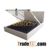 Durable Lift Up PU Leather Bed With Storage Ottoman Base Bed-P-24