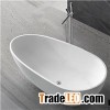 Stone Solid Surface Rectangular Corner Bathtub
