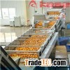 Fruit And Vegetable Brush Cleaning Machine With Spraying
