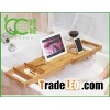 Bamboo Scalable Serving Tray Organizer bathtub caddy