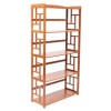 Frame Strong Bamboor Corner Rack Display Shelf Book Shelf