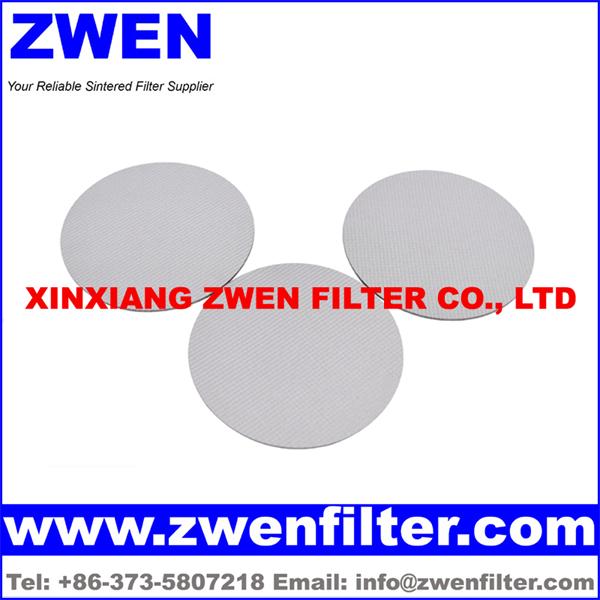 Sintered Mesh Filter Disc